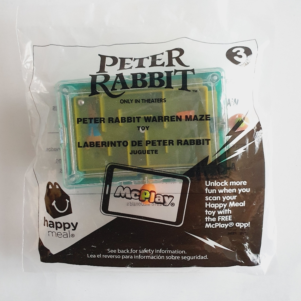 McDonald's 2018 Peter Rabbit - Warren Maze #3 Happy Meal Toy